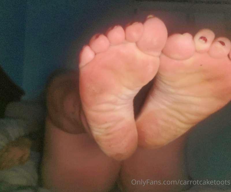My feet are a little dirty anyone want to help me clean them..
