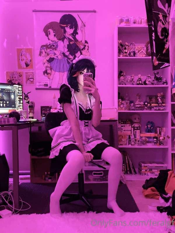 thank u for 1k!! heres a free set of maid/micro bikini ryuko..