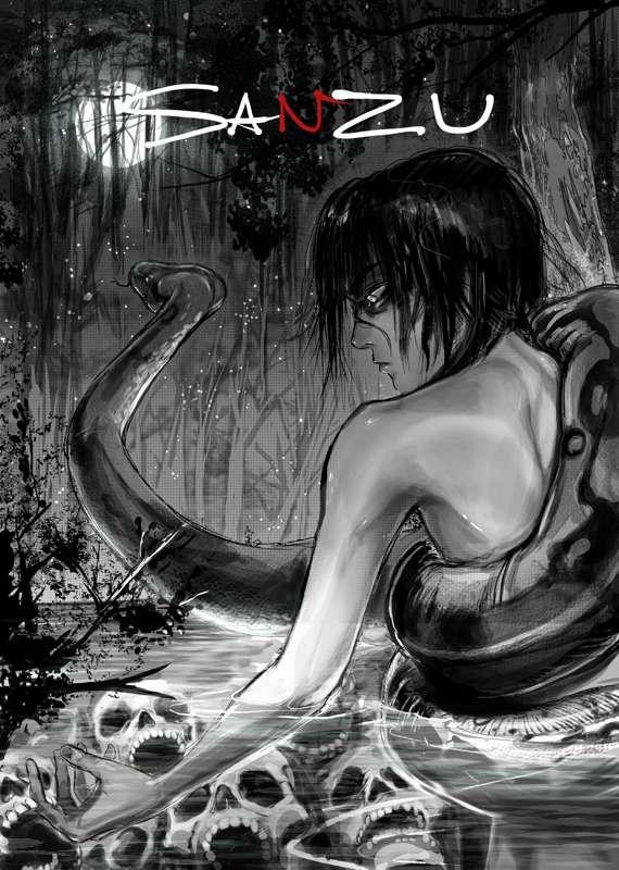 🐍 Sanzu Cover B&W 🌖