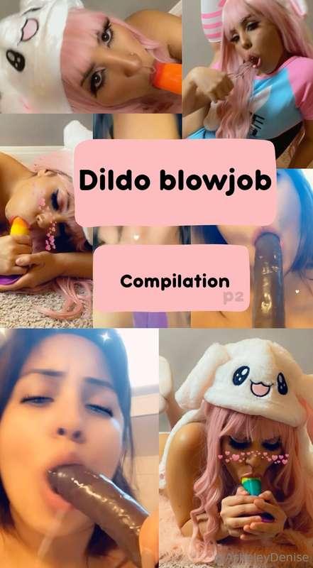 DILDO BLOWJOB COMPILATION P2: multiple clips of me blowing j..