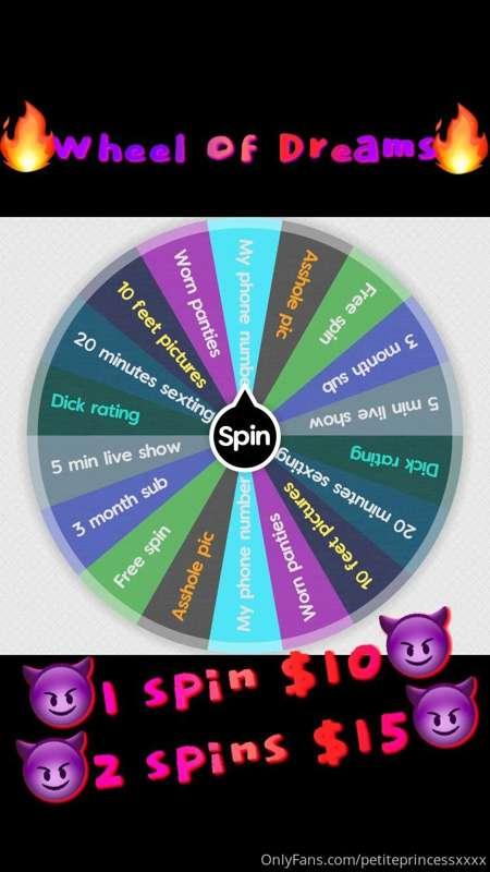Im excited to announce my first ever spin the wheel👀🔥 lots o..