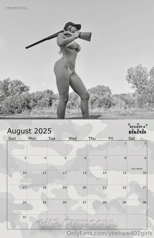 New calendar Bullets&bikinis!!!! Let me know if you would li..