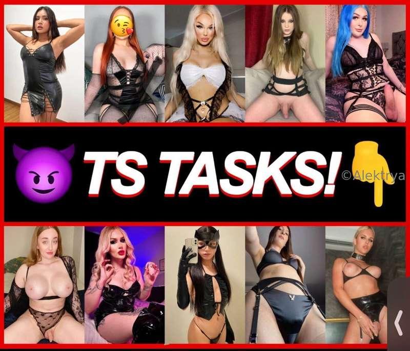 👇😈 ***TS TASKS!*** 😈👇  **You love being bossed around by a d..
