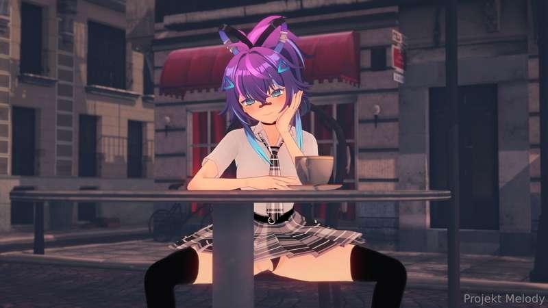 POV: you're at a cafe and this sch ool gi rl keeps making ey..