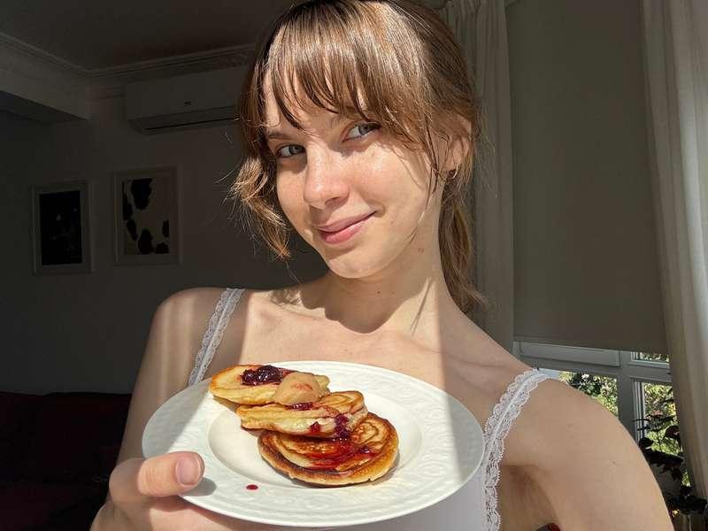 My favorite breakfast will always be pancakes made with my g..