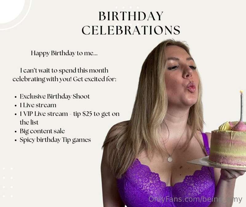 Happy Birthday to me...I can’t wait to spend this month cele..