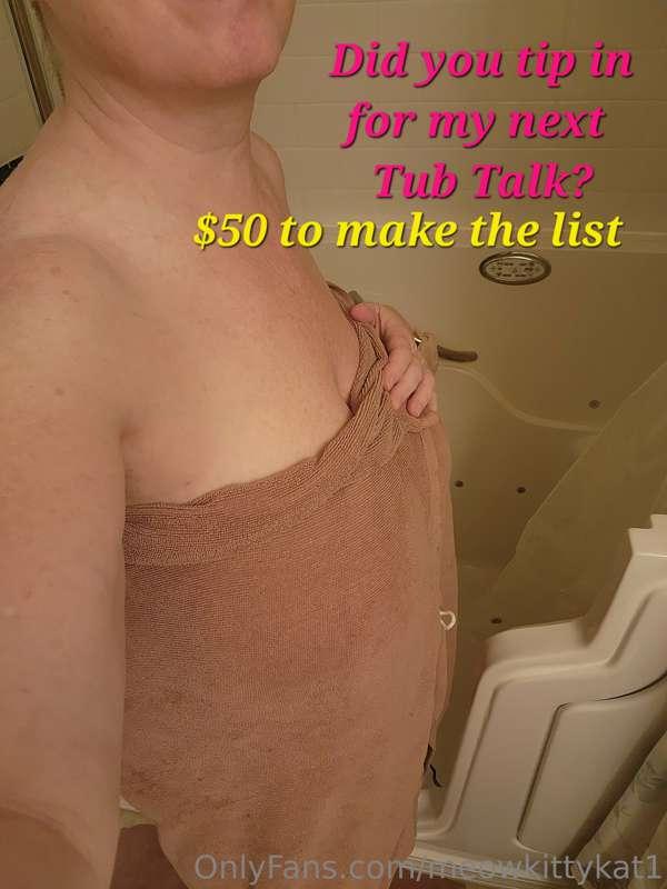 OMG! We had a naughty time during my tub talk 👄 last night. ..