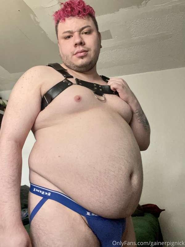 Harness and a jockstrap, wish I could wear this everywhere