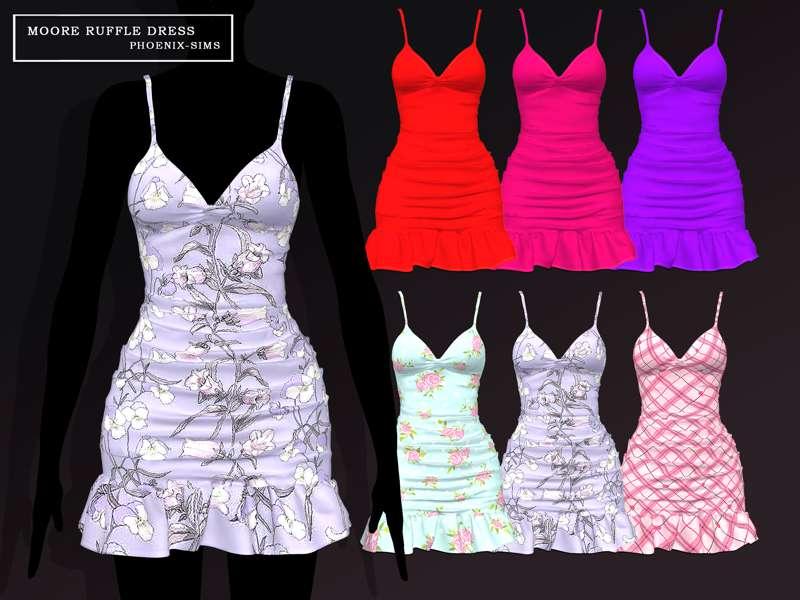 MOORE RUFFLE DRESS