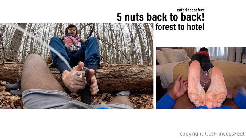 new 5 nut marathon!from forest to hotel....tip little for cl..