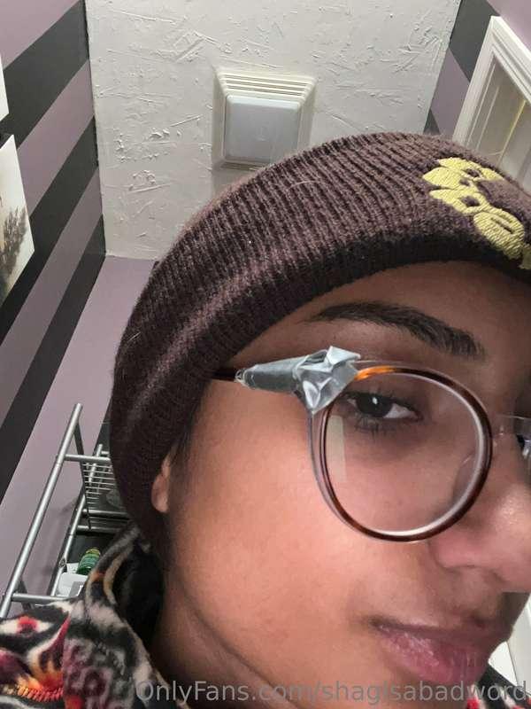 The duck tape on my glasses lol
