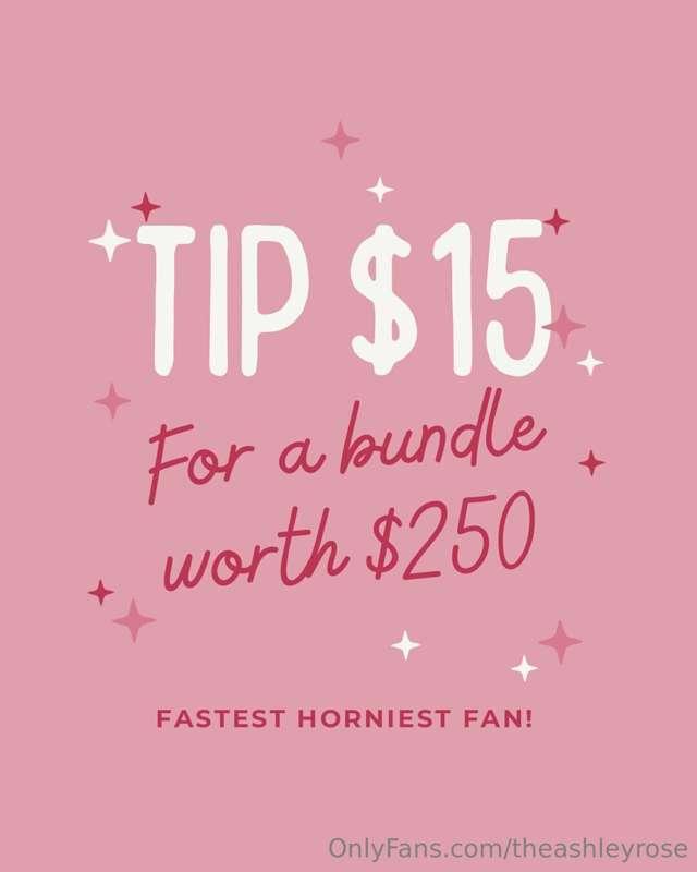 Tip $15 to receive an amazing mystery porn bundle!😍
