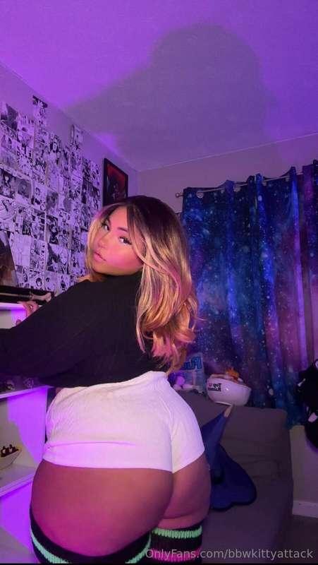 My back has been hurting so much from carrying all this ass...