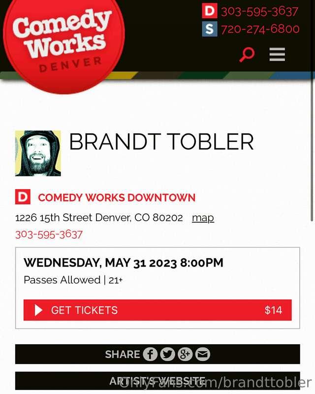 Come see me headline at Comedy Works on May 31st!   https://..