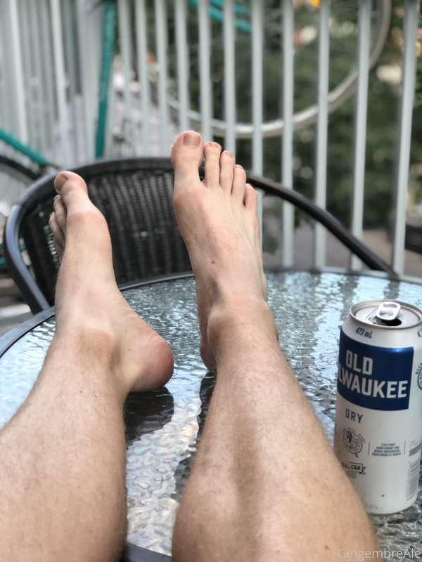 The after hard exercises beer from last evening.🍻