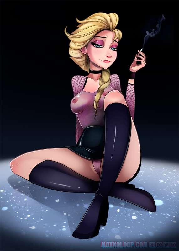 Goth Elsa ( Commission Uncensored)
