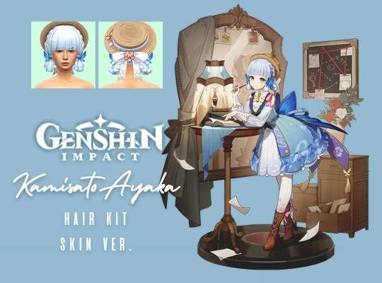 [SKIN] Ayaka Hair Kit (Genshin Impact)