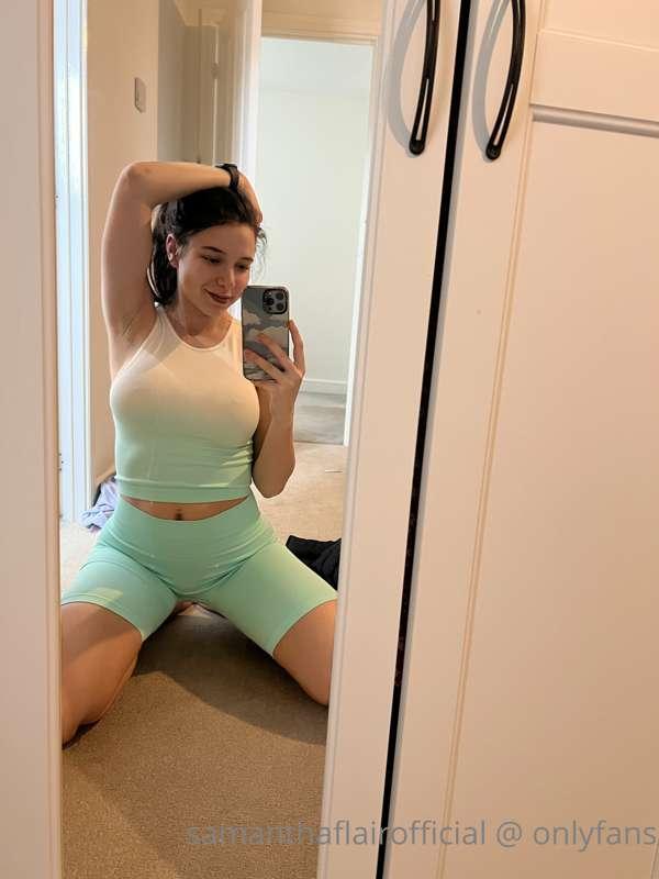 Green gym outfit