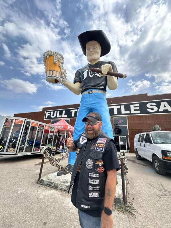 Hanging out with friends at Full Throttle Saloon! 