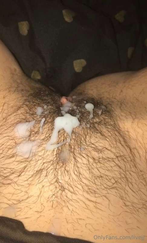 Watch me get covered in cum over and over on my new fully un..