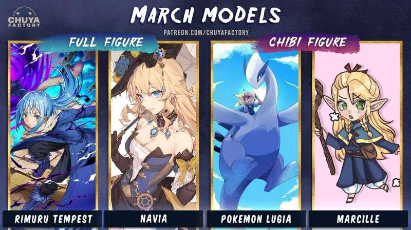 UPCOMING MODELS for March 2024