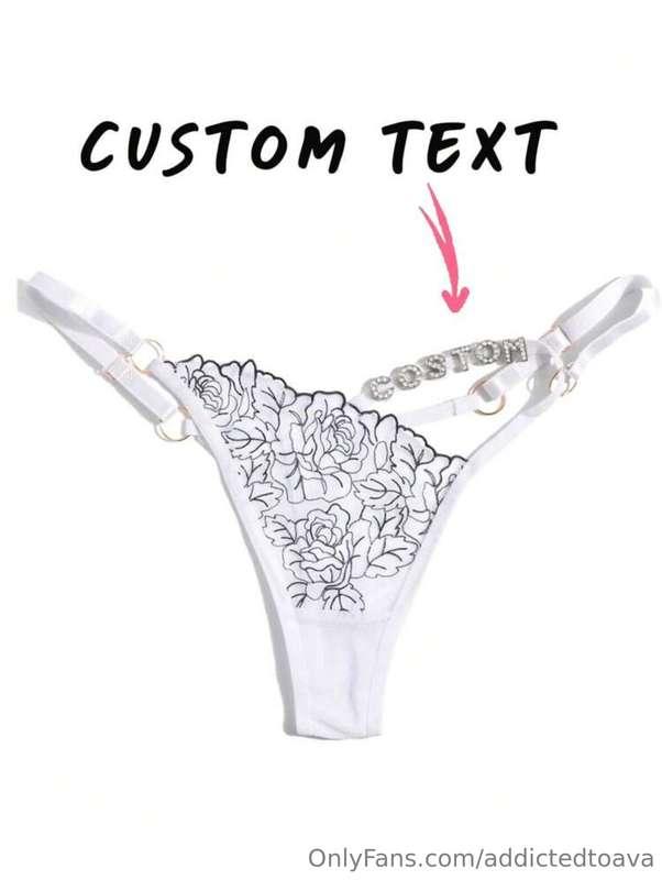 Hmmmm.. should I start doing custom panties? • I would custo..