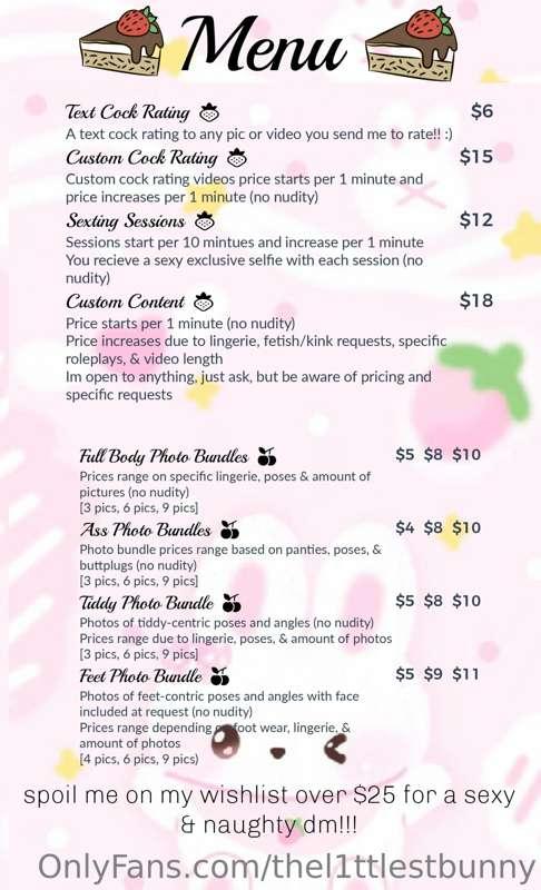 Tip Menu 🌸
