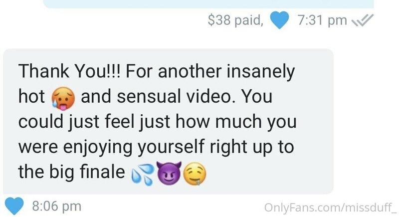 Loveee messages like this!! ?? this is from the vid I sent o..