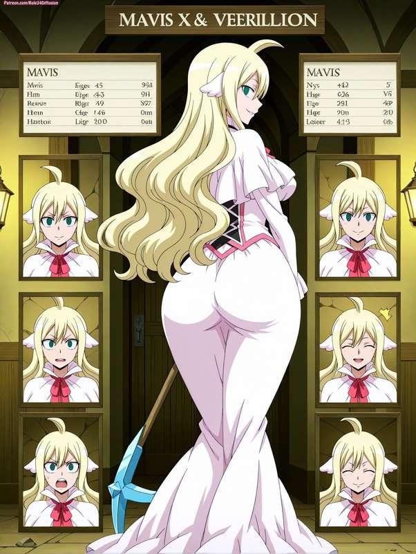 Mavis Vermillion of Fairy Tail Sexy Poses [Gen 2.5]