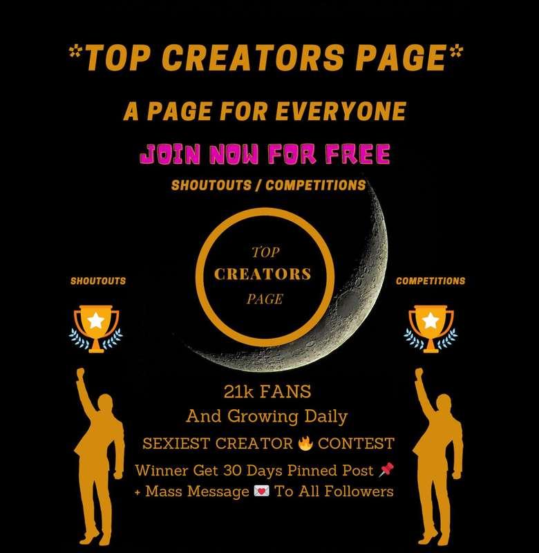 🆓🏆 Sexiest Creator 🔥 Tournament 🏆🆓

*if you can't see the text ( click my profile and follow me be to able to read it ) 