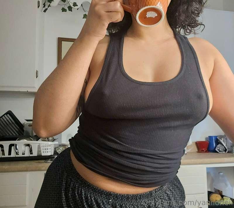 Morning coffee and a treat ;) 
uncensored for the respect an..