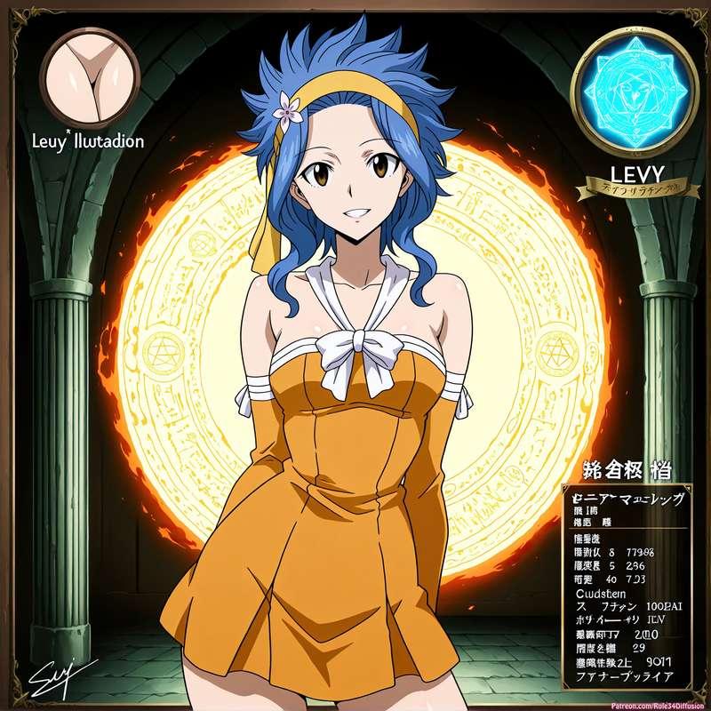 Levy Mcgarden of Fairy Tail Sexy Poses [Gen 2.5]
