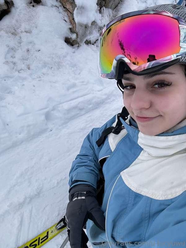 I learned how to ski today! Fun but really hard hahaha