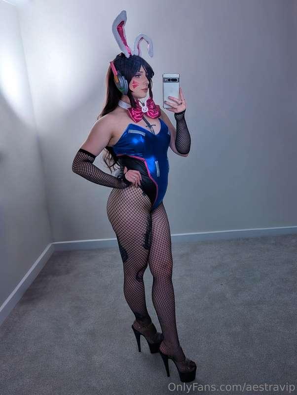 high heels and fishnets 😍 you almost wouldn't be able to tel..