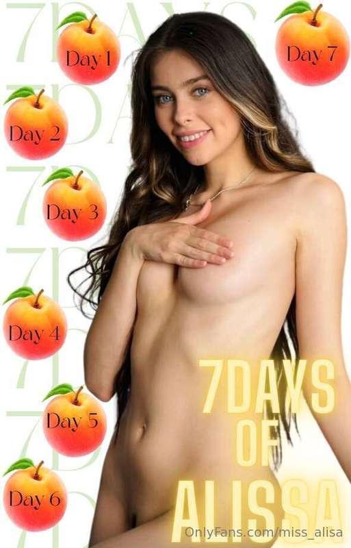 Let’s PLAY dear💕! ***7 DAY with ALISSA*** because I want to ..