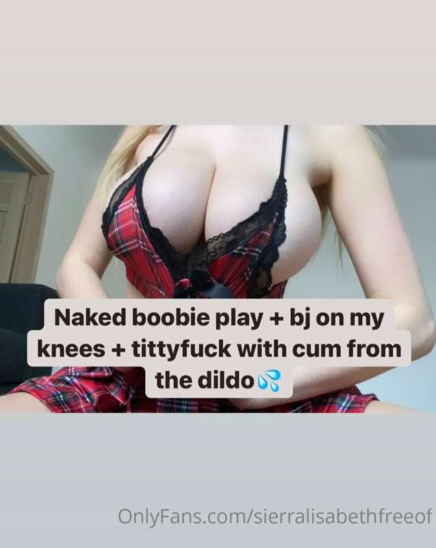 Making use of my squirting dildo, this time in a tittyfuck 😈..