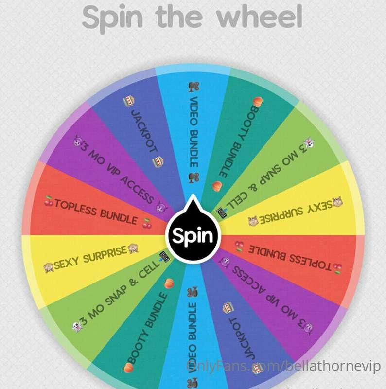 NEW SPIN THE WHEEL FOR MY ***VIPS*** 🥳

lets have some fun!!..