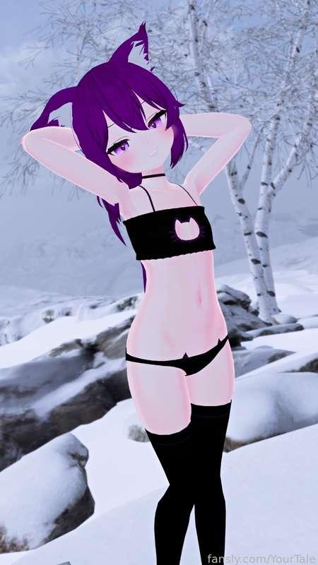 A nice chill weather isn't it?~❄️

I'm LIVE right now~  https://www.twitch.tv/taletrap

| #vrchat | #VR | #cute | #vtuber | #vrc | #innocent | #petite | #HD | #fyp | #lewdtuber | #3d |#yourtale |#purple | #smallboobs | #lovely | #romantic | #heat | #wet | #lingerie | #neko | #free |