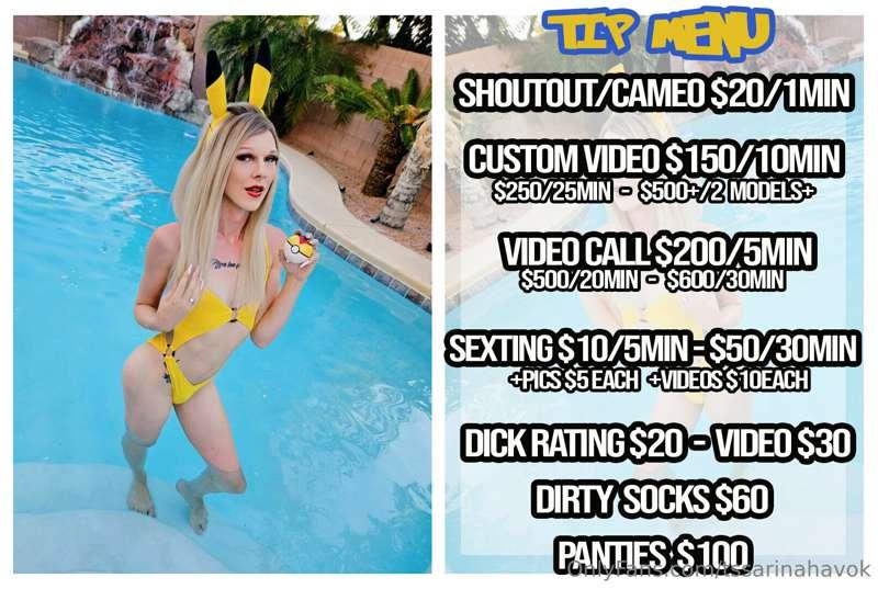 NEW TIP MENU!! ♥