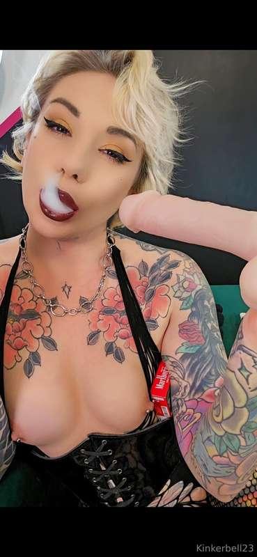 The perfect French inhale before I made sure to inhale it al..