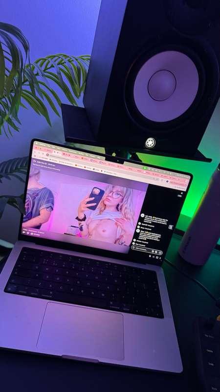 just found these pics from one of our random live streams lo..