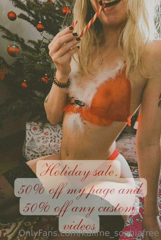 Happy Holiday!

50 % off your first month at @kallme_sophia ..