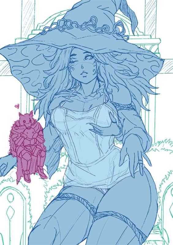 FANART : Ranni, Elden Ring [SKETCH /SFW]