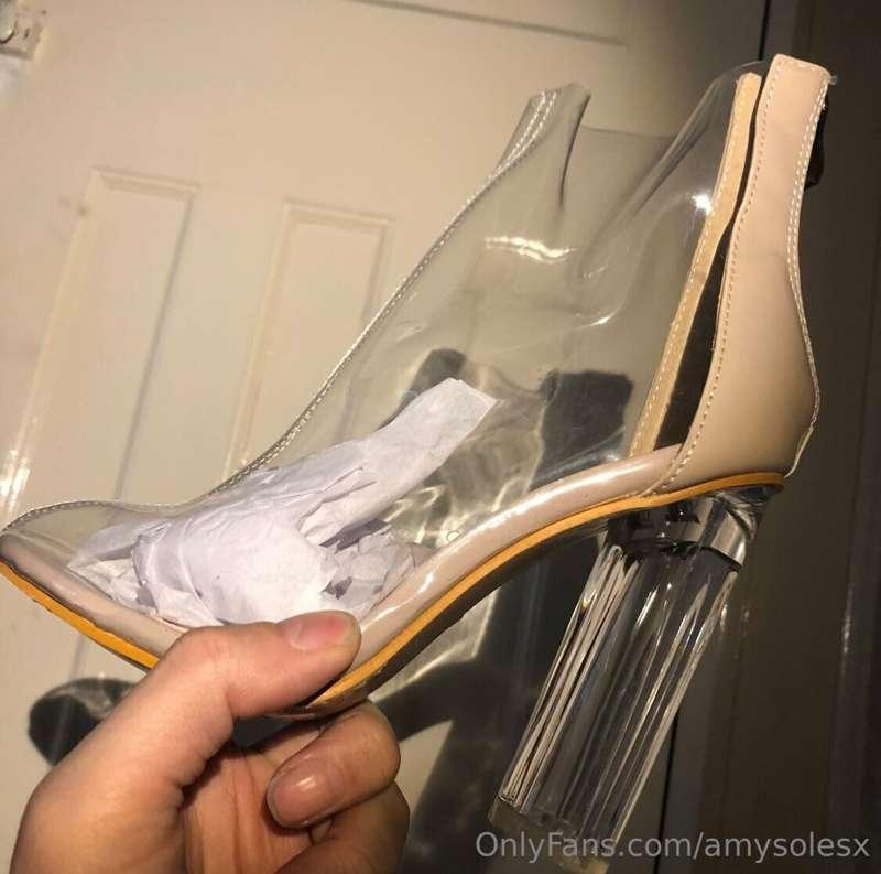 So I’ve just been sent a picture of a new pair of clear boot..