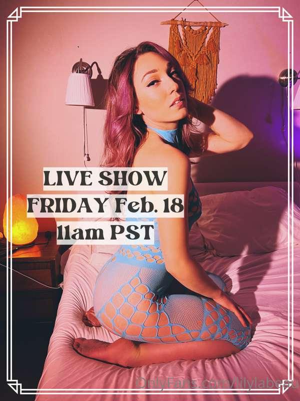 Special early time for my Europeans!! NEW TIME ZONE!! 11 AM ..