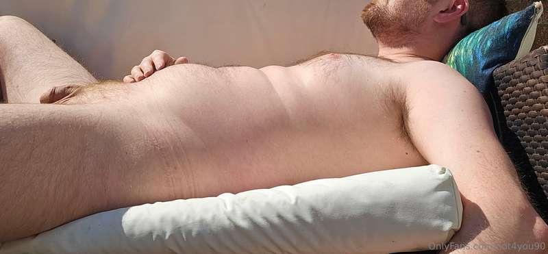 Fancy joining me to sunbathe in the garden? No tan lines all..