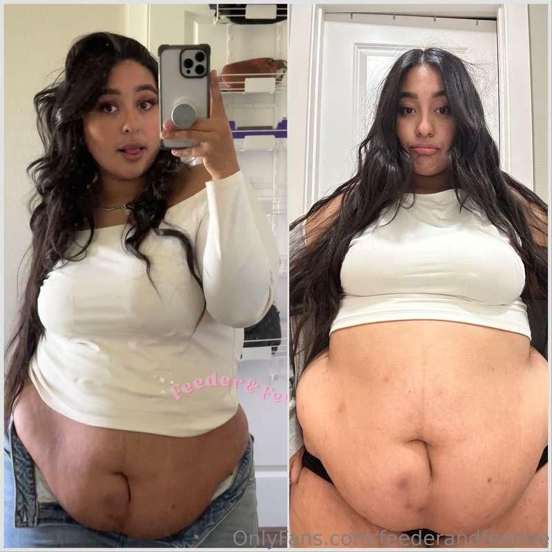 As promised 🥵 Before and after postpartum gains.. looks like..