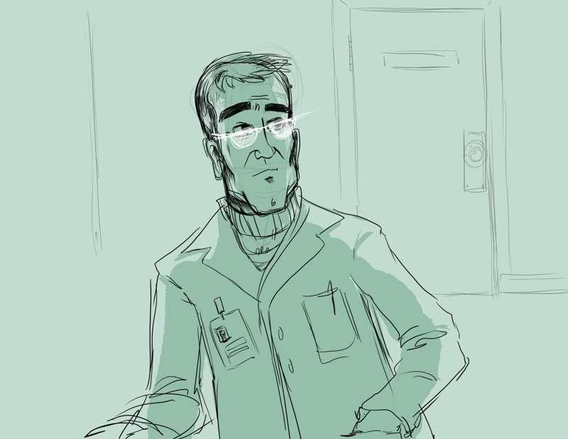 Dr. Bright Concept Sketch