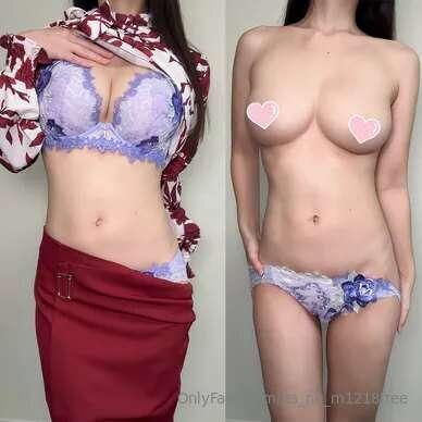 I'll strip off my top, my skirt, my bra and my lacy panties ..