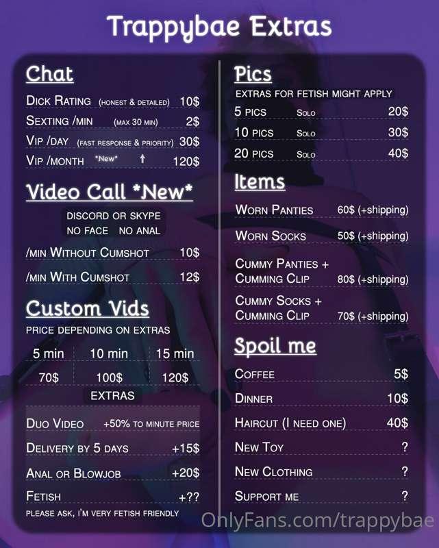 Heya everyone! Here's an overview of some things I offer! I ..